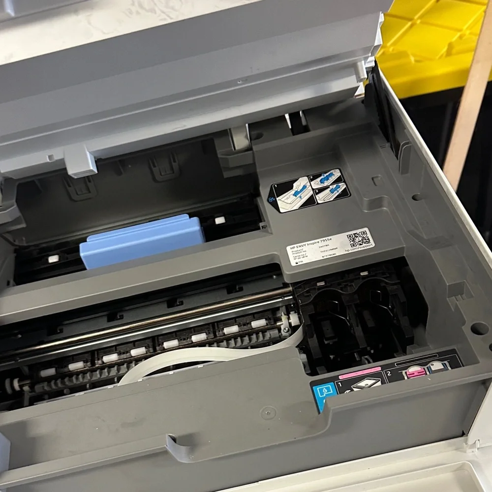 HP All-in-One Printer - White and Tan